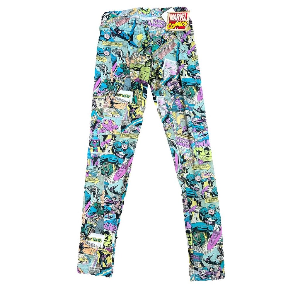 Hybrid Tees Marvel Comics Juniors XS Leggings Stretch New Super Heroes Hulk